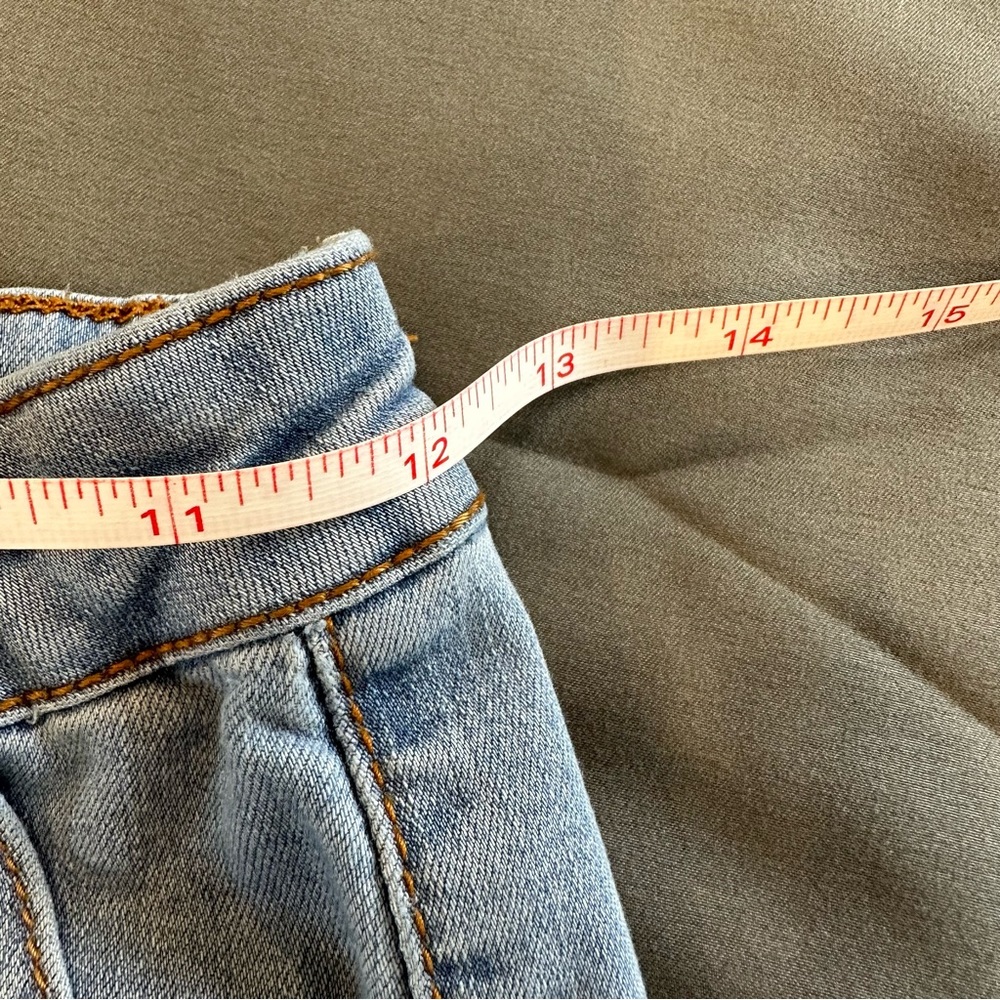 Monkey Ridge Jeans Original Vintage Bell Bottom White Wash Y2K Size 3/26 - Picture 10 of 16